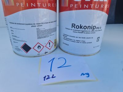 Ensemble comprenant 4 bidons de peinture de ravalement ONIP …