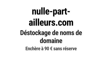 Nom de domaine nulle-part-ailleurs.