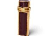 une image représentant un briquet doré et rouge sur fond blanc