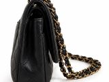 chanel black quilted lambskin quilted lambskin shoulder bag