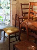 LOT DE CHAISES dont assises paillées et tapisseries. (photo 5)