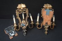 2 magnifiques appliques Napoléon III du XIXe siècle en bronz… (photo 4)