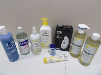 many different types of hand sanitizers on the counter