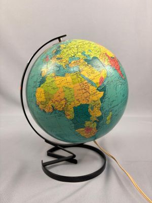 Globe terrestre lumineux vintage de 1969, TARIDE (35x27cm)