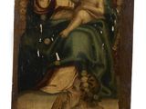 an image of a painting of a woman holding a child