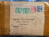 a piece of paper with stamps on it sitting on a table