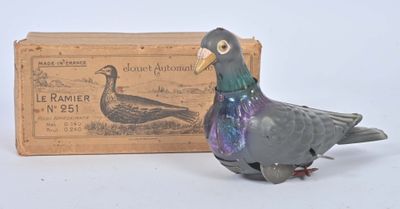 un petit oiseau perché à côté d'une boîte