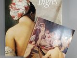 une image représentant un livre sur lequel figure le portrait d'une femme portant un masque sur la tête
