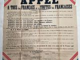 Une ancienne annonce parue dans un journal français fait la promotion de la fête nationale française