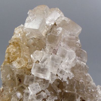 Minéraux de collection. Grande plaque de halite blanche.