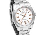 rolex oyster oyster white dial steel mens watch