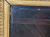an image of a close up of a painting of a cat in a gold frame