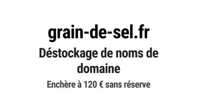 Nom de domaine grain-de-sel.fr.