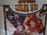 a poster on the wall of a bar with a baseball player on it