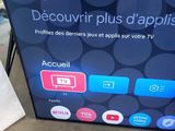 the screen of a smart tv with the google tv app displayed on it