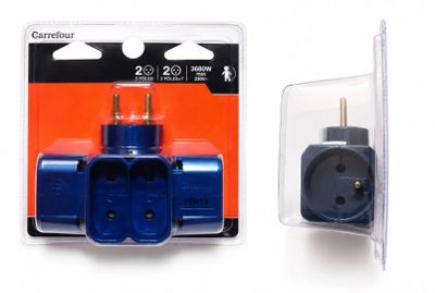 an image of a couple of plugs sitting on top of each other