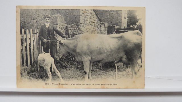 Types Creusois : Y’au mène mo vacho pé moun veduau o lo fiéro (HM...