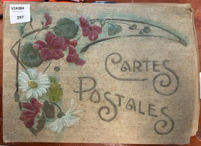 une inscription « cartes postales » sur le côté d'un sac