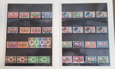 deux photographies encadrées représentant des timbres différents, exposées dans un cadre blanc