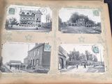 an old photo of a group of old photos of a town