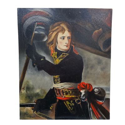 tableau représentant un jeune garçon en uniforme militaire tenant une épée