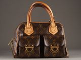 louis vuitton monogram canvas and leather handbag
