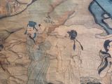 a picture of a painting on the wall of a building