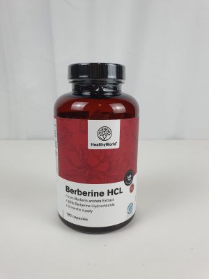 un flacon de Berberine HCT sur fond blanc