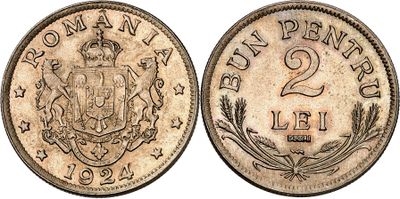 a coin with a coat of arms and a crown on it