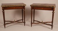 Suite de quatre tables à plateaux rectangulaires, en bois de… (photo 3)