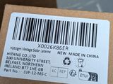 a close up of a box with a barcode on it