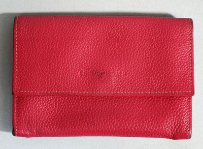 LONGCHAMP Pochette en cuir rose