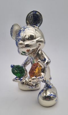 Jimmy PELAGE (1976). Mickey argenté aux pierre précieuses.