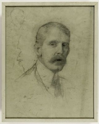 portrait d'un homme portant une moustache et une moustache sur le visage