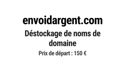 Nom de domaine envoidargent.com.