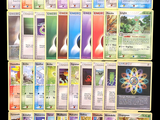 a lot of cards that are on the table