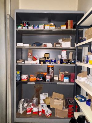 a pantry with a lot of items on the shelves