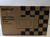 a close up of a box with a microwave on it