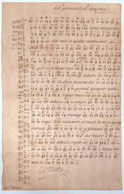 un ancien manuscrit comportant des caractères chinois