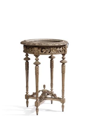 an image of a table with a marble top on a white background
