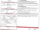 a close up of a document with a barcode on it
