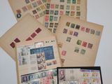 many different types of stamps on a piece of paper