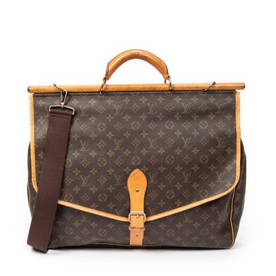 Louis VUITTON - Sac "Chasse" 46cm en toile Monogram et cuir …