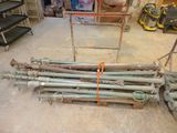 a lot of pipes that are sitting on the floor