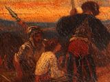 an image of a painting of a group of people in a field