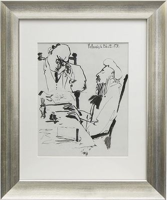 Draeger Pablo Picasso « Sans titre » (1953), encadré