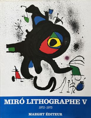 a poster for the exhibition miro lithoggraph v