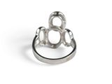 an image of a silver ring on a white background