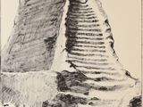 une image représentant un dessin de marches menant à un bâtiment