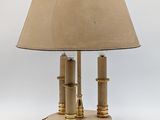 an image of a table lamp with a lamp shade on it